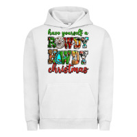 Pigment Lunar Rock Have yourself a rowdy howdy Christmas Urban Hoodie - NancyCooperArtShop