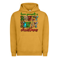 Pigment Peanut Butter Have yourself a rowdy howdy Christmas Urban Hoodie - NancyCooperArtShop
