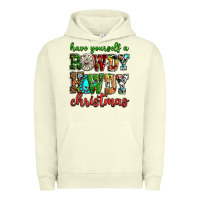 Pigment Pistachio Have yourself a rowdy howdy Christmas Urban Hoodie - NancyCooperArtShop