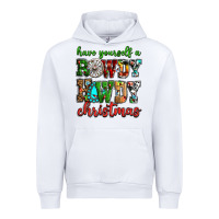 White Have yourself a rowdy howdy Christmas Urban Hoodie - NancyCooperArtShop