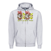 Heather Grey three up theree down softball Zipper Hoodie - RacoonDesign