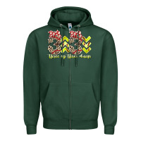 Sports Green three up theree down softball Zipper Hoodie - RacoonDesign