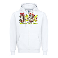 White three up theree down softball Zipper Hoodie - RacoonDesign