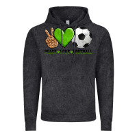 Vintage Black peace love soccer Vintage Hoodie - AdoDesignShop