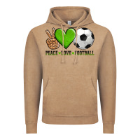 Vintage Coffee peace love soccer Vintage Hoodie - AdoDesignShop