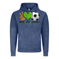 Peace Love Soccer Vintage Hoodie | Teevron
