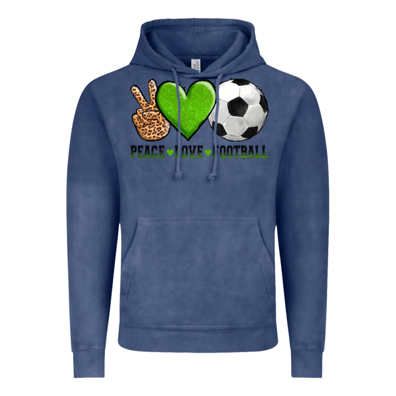 Peace Love Soccer Vintage Hoodie by AdoDesignShop | Teevron