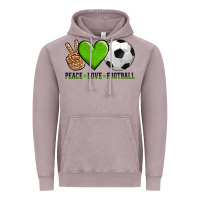 Vintage Zinc peace love soccer Vintage Hoodie - AdoDesignShop