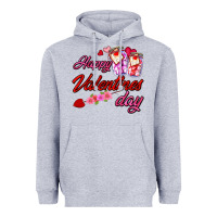 Heather Grey happy valentines day Heavyweight Hoodie - AdoDesignShop