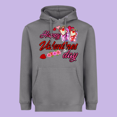 Happy Valentines Day Heavyweight Hoodie Designed By Adodesignshop