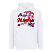 White happy valentines day Heavyweight Hoodie - AdoDesignShop