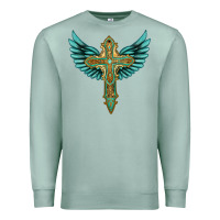 Seafoam wing cross Premium Sweatshirt - Artiststas