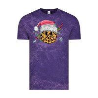 Cloud Purple leopard smiley face Vintage Tee - MaliasSmallBusiness