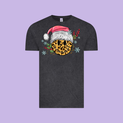 Vintage Tee leopard smiley face