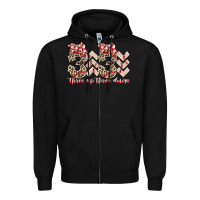Black three up theree down Zipper Hoodie - RacoonDesign