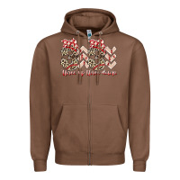 Chestnut three up theree down Zipper Hoodie - RacoonDesign