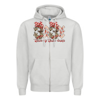 Dove Grey three up theree down Zipper Hoodie - RacoonDesign