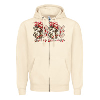 Sandshell three up theree down Zipper Hoodie - RacoonDesign