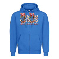 True Royal three up theree down Zipper Hoodie - RacoonDesign