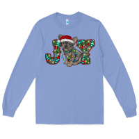Colony Blue french bulldog christmas joy Long Sleeve Tee - RanaPortraitStore