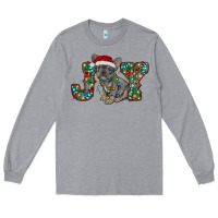 Heather Grey french bulldog christmas joy Long Sleeve Tee - RanaPortraitStore