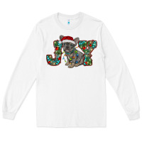 White french bulldog christmas joy Long Sleeve Tee - RanaPortraitStore