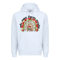 White make magic happen everyday Premium Hoodie - MaliasSmallBusiness