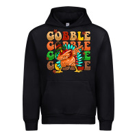 Black gobble gobble gobble gobble turkey Urban Hoodie - MaliasSmallBusiness
