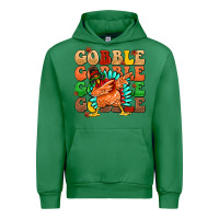 Emerald gobble gobble gobble gobble turkey Urban Hoodie - MaliasSmallBusiness