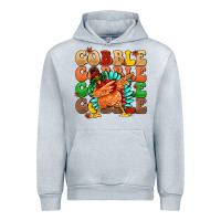 Heather Grey gobble gobble gobble gobble turkey Urban Hoodie - MaliasSmallBusiness