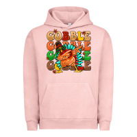 Pigment Salmon gobble gobble gobble gobble turkey Urban Hoodie - MaliasSmallBusiness