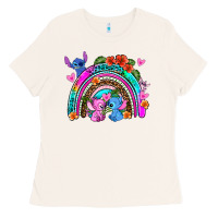 Bone stitch and lilo rainbow Ladies Tee - AdoDesignShop
