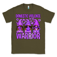 Army Green Domestic Violence Warrior Afro Gnomes Classic Tee - texasbilliewilder