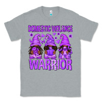 Heather Grey Domestic Violence Warrior Afro Gnomes Classic Tee - texasbilliewilder