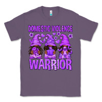 Lavender Domestic Violence Warrior Afro Gnomes Classic Tee - texasbilliewilder