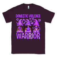 Plum Domestic Violence Warrior Afro Gnomes Classic Tee - texasbilliewilder