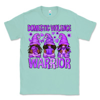 Seafoam Domestic Violence Warrior Afro Gnomes Classic Tee - texasbilliewilder