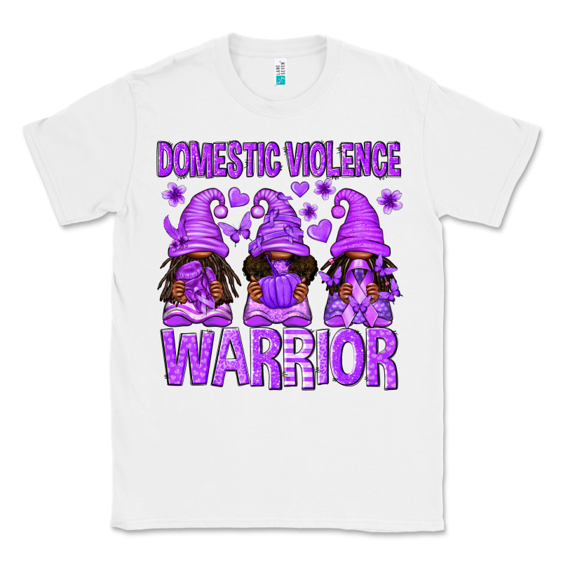 Domestic Violence Warrior Afro Gnomes Classic Tee by texasbilliewilder | Teevron