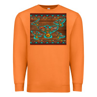 Carrot western thunderbird and arrow with aztec leopard Premium Sweatshirt - Artiststas