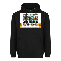 Black This mama  loves her herd goats Heavyweight Hoodie - Jasminsmagicworld