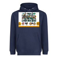 Navy This mama  loves her herd goats Heavyweight Hoodie - Jasminsmagicworld