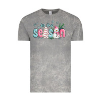 Cloud Rock tis the season snowman and christmas cake Vintage Tee - MaliasSmallBusiness