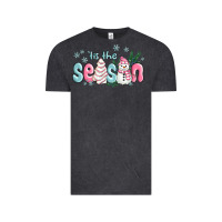 Tis The Season Snowman And Christmas Cake Vintage Tee | Teevron