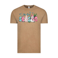 Vintage Coffee tis the season snowman and christmas cake Vintage Tee - MaliasSmallBusiness