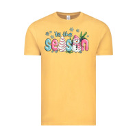 Vintage Mustard tis the season snowman and christmas cake Vintage Tee - MaliasSmallBusiness