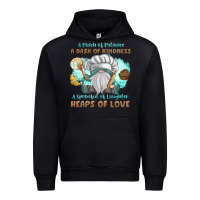 Black A Pinch Of Patience a Das Of Kindness Urban Hoodie - MaliasSmallBusiness