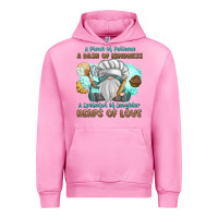 Fuchsia Pink A Pinch Of Patience a Das Of Kindness Urban Hoodie - MaliasSmallBusiness