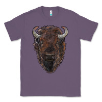Lavender american bison Classic Tee - RanaPortraitStore