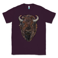 Plum american bison Classic Tee - RanaPortraitStore