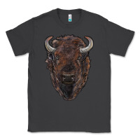 Smoke american bison Classic Tee - RanaPortraitStore